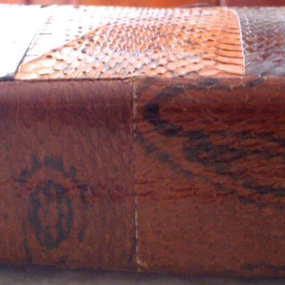 Snakeskin Box Purse, Art Deco Tri-Tone Skins1930's - Picture 5 of 5